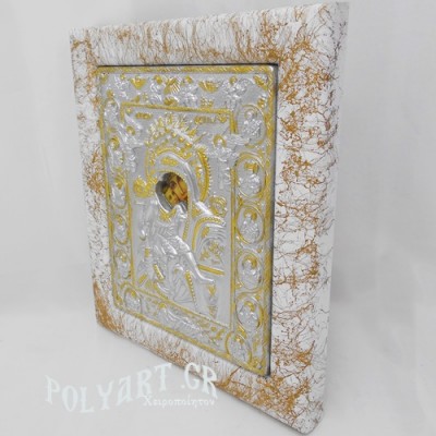 ΠΑΝΑΓΙΑ ΑΞΙΟΝ ΕΣΤΙ – (Ασημένια 28cm -Λευκή)