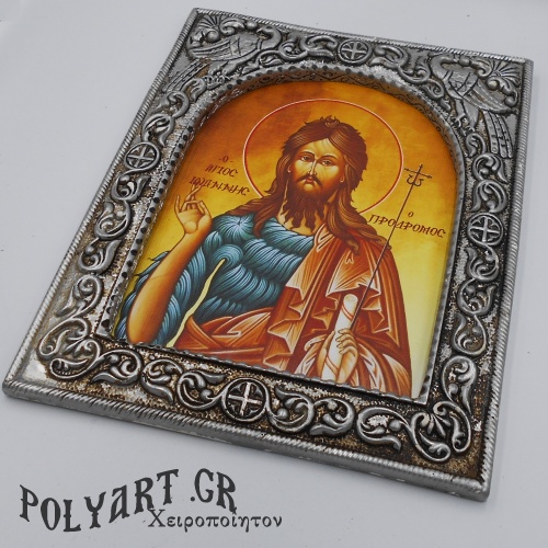 ΑΓΙΟΣ ΙΩΑΝΝΗΣ ΠΡΟΔΡΟΜΟΣ - Ασημένια 23cm