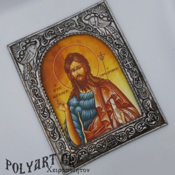 ΑΓΙΟΣ ΙΩΑΝΝΗΣ ΠΡΟΔΡΟΜΟΣ - Ασημένια 23cm