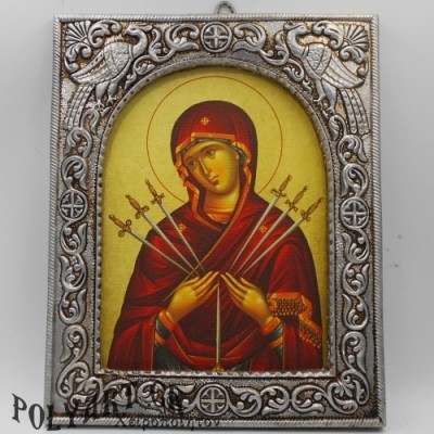 ΠΑΝΑΓΙΑ  ΕΠΤΑΣΠΑΘΗ - Ασημένια 23cm