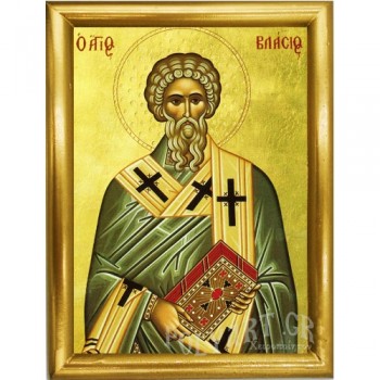 ΑΓΙΟΣ ΒΛΑΣΙΟΣ - Ξύλινη εικόνα 22cm