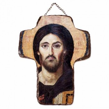ΙΗΣΟΥΣ ΧΡΙΣΤΟΣ - Κεραμικός Σταυρός Τοίχου 21cm