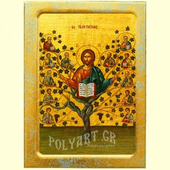 ΙΗΣΟΥΣ ΧΡΙΣΤΟΣ Η ΑΜΠΕΛΟΣ – Εικόνα Τεχνοτροπίας