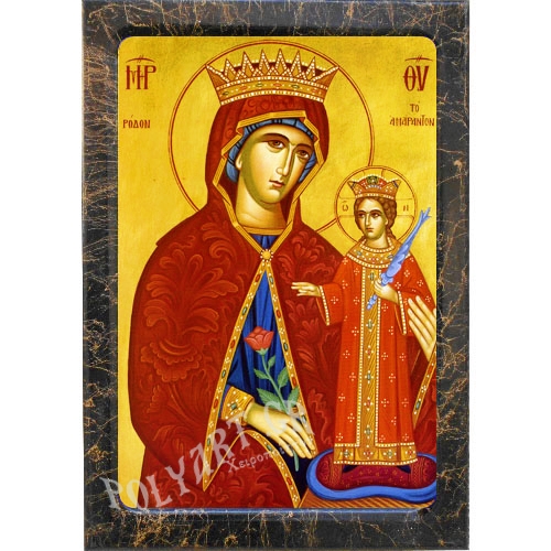 ΠΑΝΑΓΙΑ ΡΟΔΟΝ ΑΜΑΡΑΝΤΟΝ – Εικόνα Τεχνοτροπίας