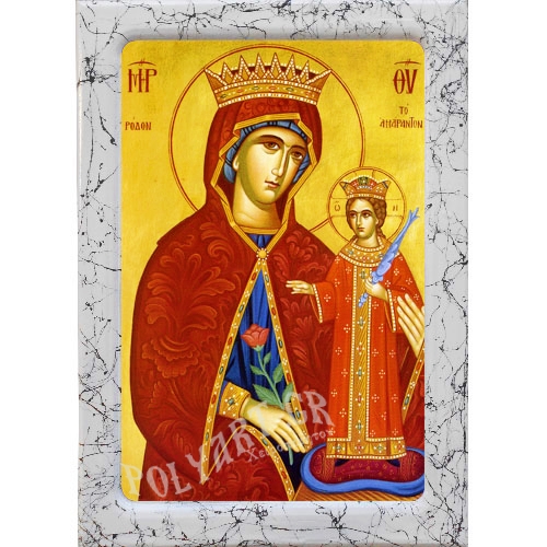 ΠΑΝΑΓΙΑ ΡΟΔΟΝ ΑΜΑΡΑΝΤΟΝ – Εικόνα Τεχνοτροπίας