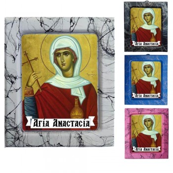 Αγία Αναστασία - Κεραμική Εικονούλα Τεχνοτροπίας 