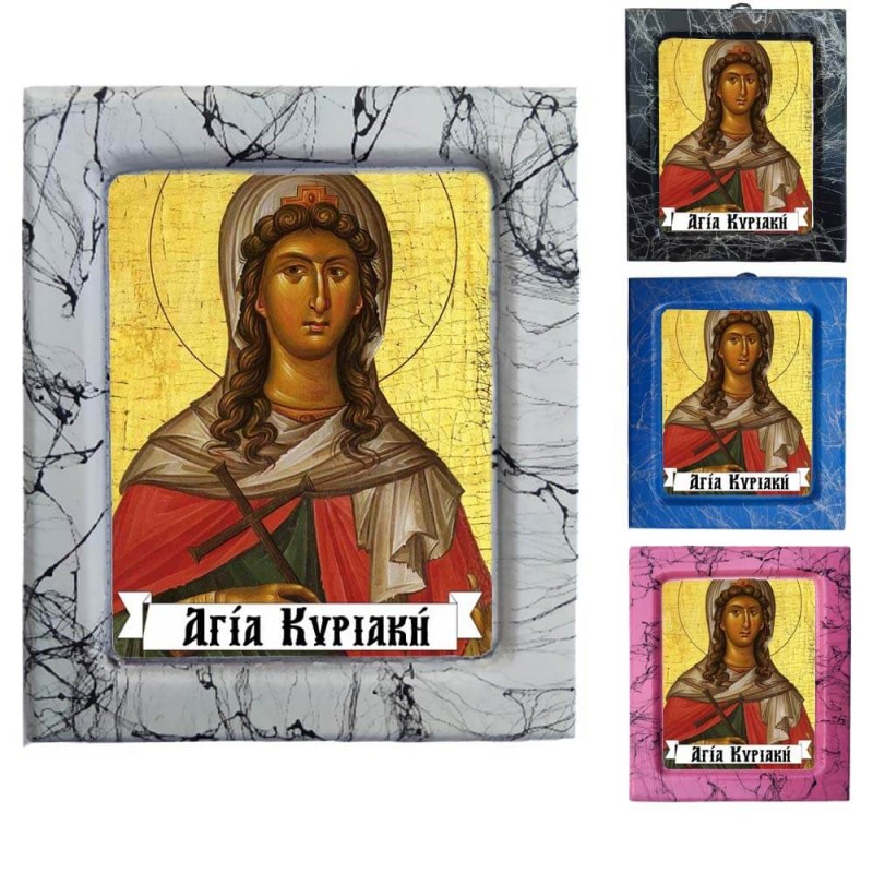 Αγία Κυριακή - Κεραμική Εικονούλα Τεχνοτροπίας 