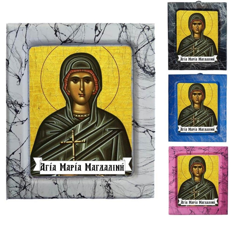 Αγία Μαρία Μαγδαλινη - Κεραμική Εικονούλα Τεχνοτροπίας 