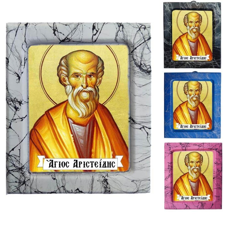 Άγιος Αριστείδης - Κεραμική Εικονούλα Τεχνοτροπίας 