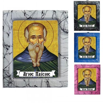 Άγιος Παϊσιος ο Μέγας - Κεραμική Εικονούλα Τεχνοτροπίας 