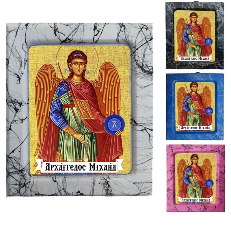 Αρχάγγελος Μιχαήλ - Κεραμική Εικονούλα Τεχνοτροπίας 