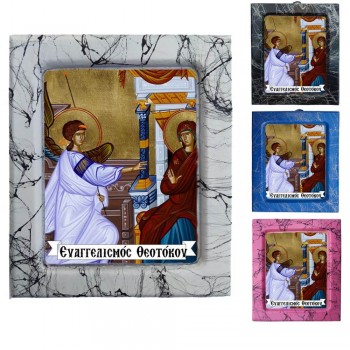 Ευαγγελισμός Θεοτόκου - Κεραμική Εικονούλα Τεχνοτροπίας 