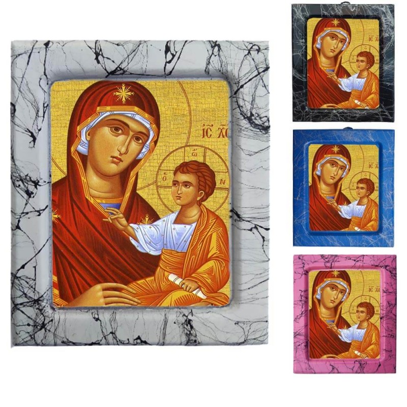 Παναγία Θεοτόκος - Κεραμική Εικονούλα Τεχνοτροπίας 