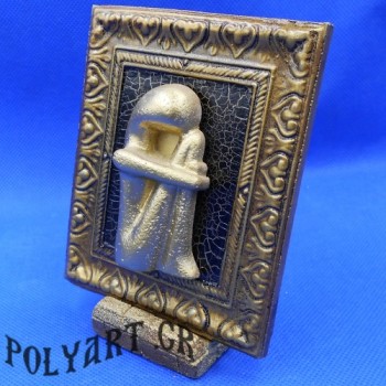 Κυκλαδίτικο Είδωλο Γυναίκας  Επίχρυση Κορνίζα 