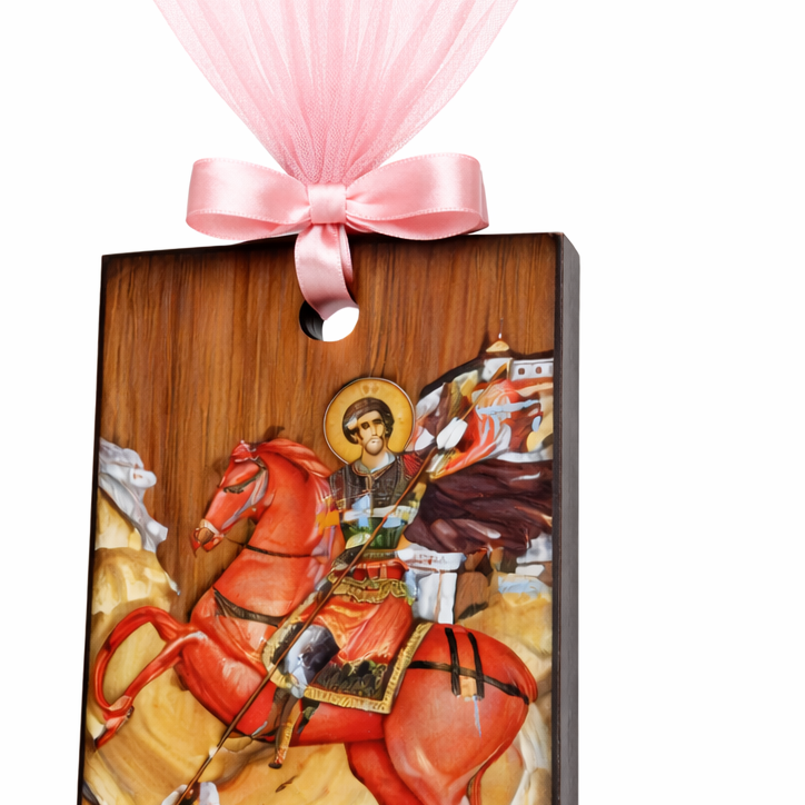 Κεραμική Εικονίτσα με τρύπα 9cm