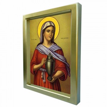 ΑΓΙΑ ΜΑΡΙΑ ΜΑΓΔΑΛΗΝΗ - Χρυσή Κεραμική Εικόνα Πολυτελείας 25cm