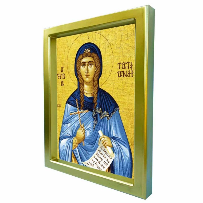 ΑΓΙΑ ΤΑΤΙΑΝΗ - Χρυσή Κεραμική Εικόνα Πολυτελείας 25cm