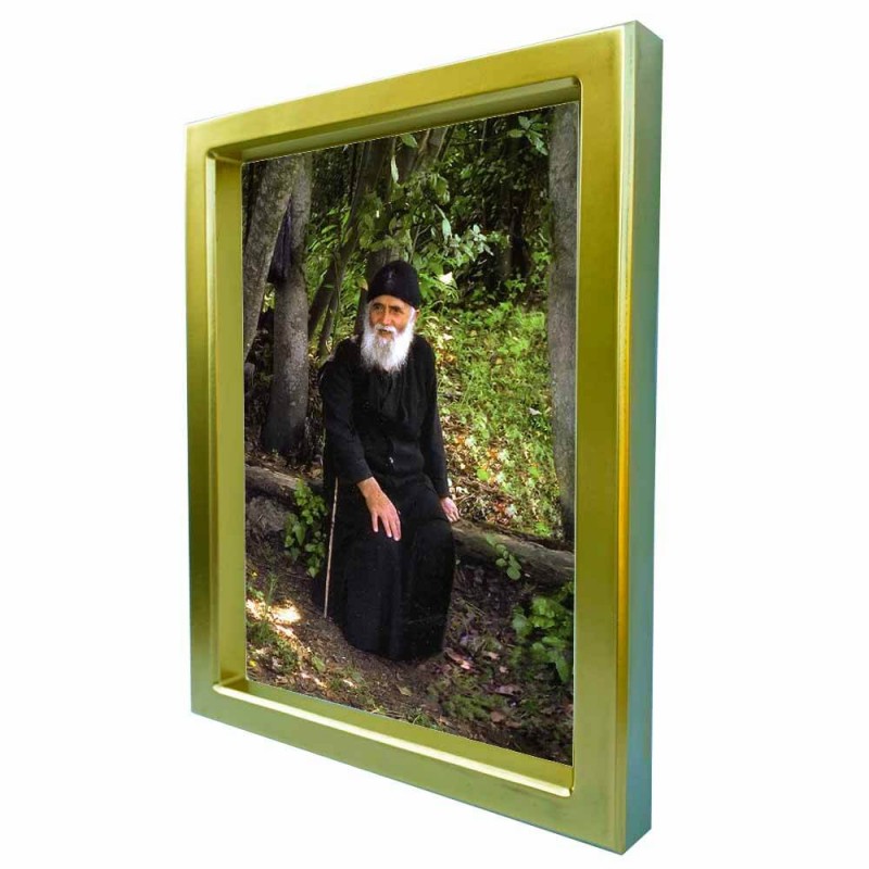 ΑΓΙΟΣ ΠΑΪΣΙΟΣ - Χρυσή Κεραμική Εικόνα Πολυτελείας 25cm