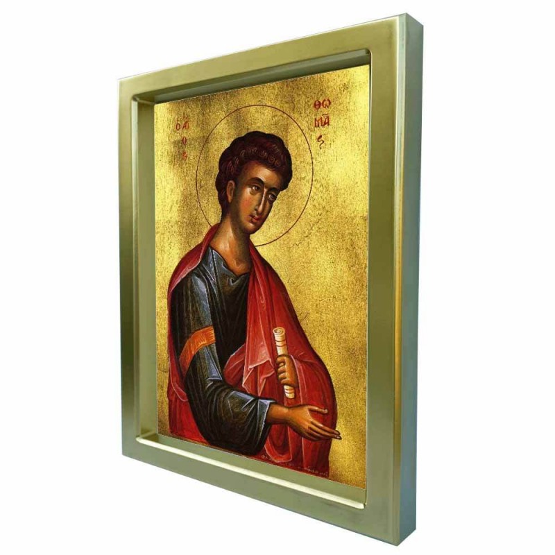 ΑΓΙΟΣ ΘΩΜΑΣ - Χρυσή Κεραμική Εικόνα Πολυτελείας 25cm