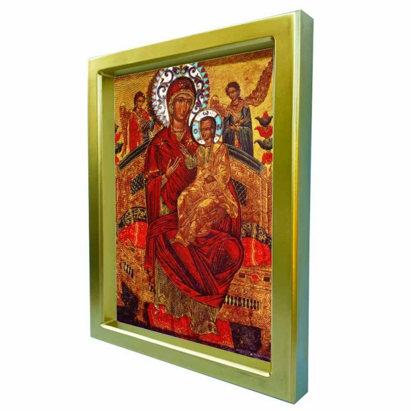 ΠΑΝΑΓΙΑ ΠΑΝΤΑΝΑΣΣΑ - Χρυσή Κεραμική Εικόνα Πολυτελείας 25cm