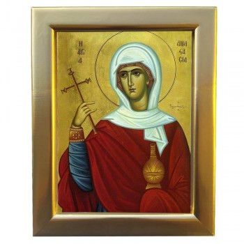 ΑΓΙΑ ΑΝΑΣΤΑΣΙΑ ΦΑΡΜΑΚΟΛΥΤΡΙΑ - Επίχρυση Ξύλινη εικόνα 29cm