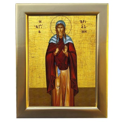 ΑΓΙΑ ΑΡΙΑΔΝΗ - Επίχρυση Ξύλινη εικόνα 29cm