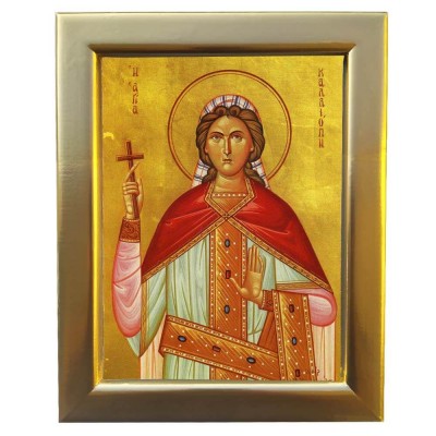 ΑΓΙΑ ΚΑΛΛΙΟΠΗ - Επίχρυση Ξύλινη εικόνα 29cm
