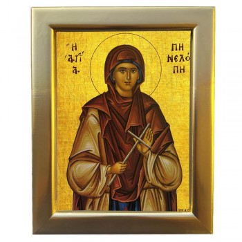 ΑΓΙΑ ΠΗΝΕΛΟΠΗ - Επίχρυση Ξύλινη εικόνα 29cm