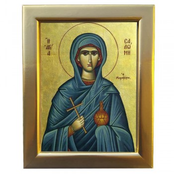 ΑΓΙΑ ΣΑΛΩΜΗ - Επίχρυση Ξύλινη εικόνα 29cm