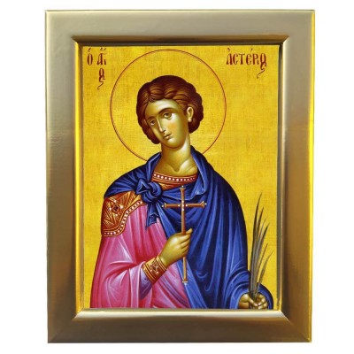 ΑΓΙΟΣ ΑΣΤΕΡΙΟΣ - Επίχρυση Ξύλινη εικόνα 29cm