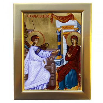 ΕΥΑΓΓΕΛΙΣΜΟΣ ΤΗΣ ΘΕΟΤΟΚΟΥ - Επίχρυση Ξύλινη εικόνα 29cm