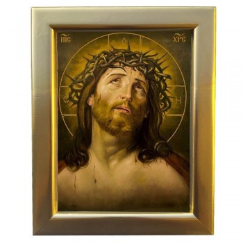 ΙΗΣΟΥΣ ΧΡΙΣΤΟΣ ΝΥΜΦΙΟΣ -  Επίχρυση Ξύλινη εικόνα 29cm