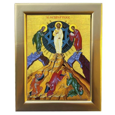 ΜΕΤΑΜΟΡΦΩΣΗ ΤΟΥ ΣΩΤΗΡΟΣ -  Επίχρυση Ξύλινη εικόνα 29cm