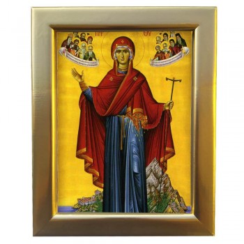 ΠΑΝΑΓΙΑ ΑΓΙΟΥ ΟΡΟΥ - Επίχρυση Ξύλινη εικόνα 29cm