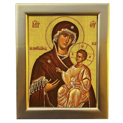 ΠΑΝΑΓΙΑ ΠΟΡΤΑΪΤΙΣΣΑ - Επίχρυση Ξύλινη εικόνα 29cm