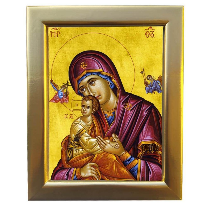 ΠΑΝΑΓΙΑ ΤΟΥ ΠΑΘΟΥΣ - Επίχρυση Ξύλινη εικόνα 29cm