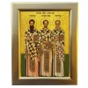 ΤΡΕΙΣ ΙΕΡΑΡΧΕΣ - Επίχρυση Ξύλινη εικόνα 29cm