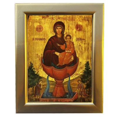 ΖΩΟΔΟΧΟΣ ΠΗΓΗ - Επίχρυση Ξύλινη εικόνα 29cm