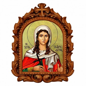 Αγία Αφροδίτη - Οβάλ Ξυ΄λόγλυπτη 39cm 