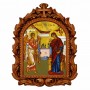 Ευαγγελισμός Θεοτόκου - Οβάλ Ξυλόγλυπτη 39cm 