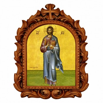 Ιησούς Χριστός - Οβάλ Ξυλόγλυπτη 39cm 