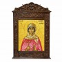 Αγία Αδαμαντίνη - Βυζαντινή Ξυλόγλυπτη 40cm