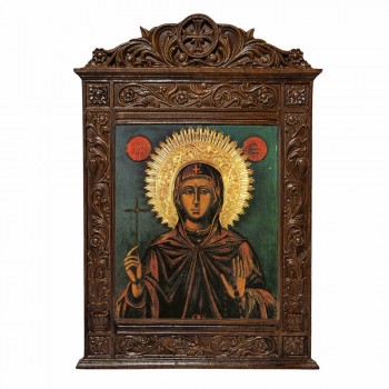 Αγία Αναστασια η Ρωμαία - Βυζαντινή Ξυλόγλυπτη 40cm