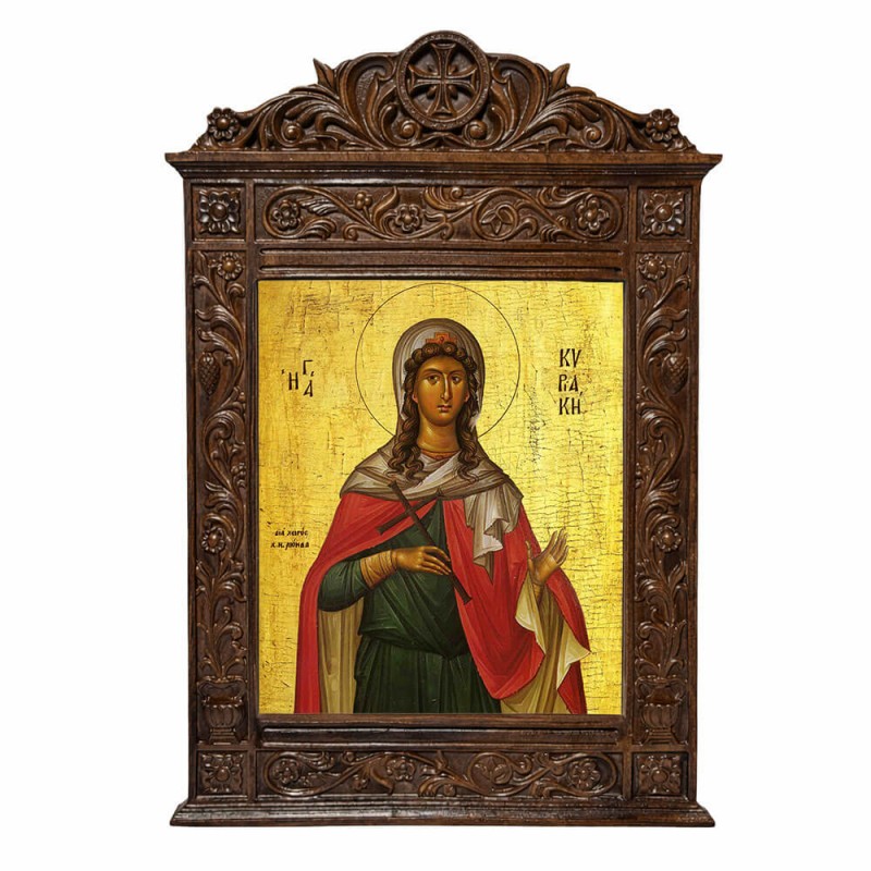 Αγία Κυριακή - Βυζαντινή Ξυλόγλυπτη 40cm