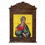 Άγιος Ανδρεας - Βυζαντινή Ξυλόγλυπτη 40cm