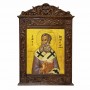 Άγιος Αθανάσιος - Βυζαντινή Ξυλόγλυπτη 40cm