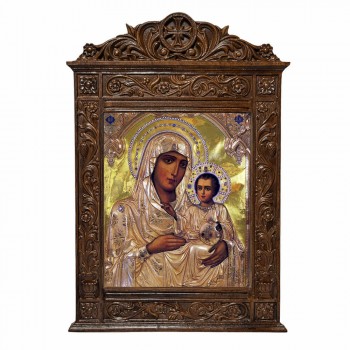 Παναγία Ιεροσολυμίτισσα - Βυζαντινή Ξυλόγλυπτη 40cm