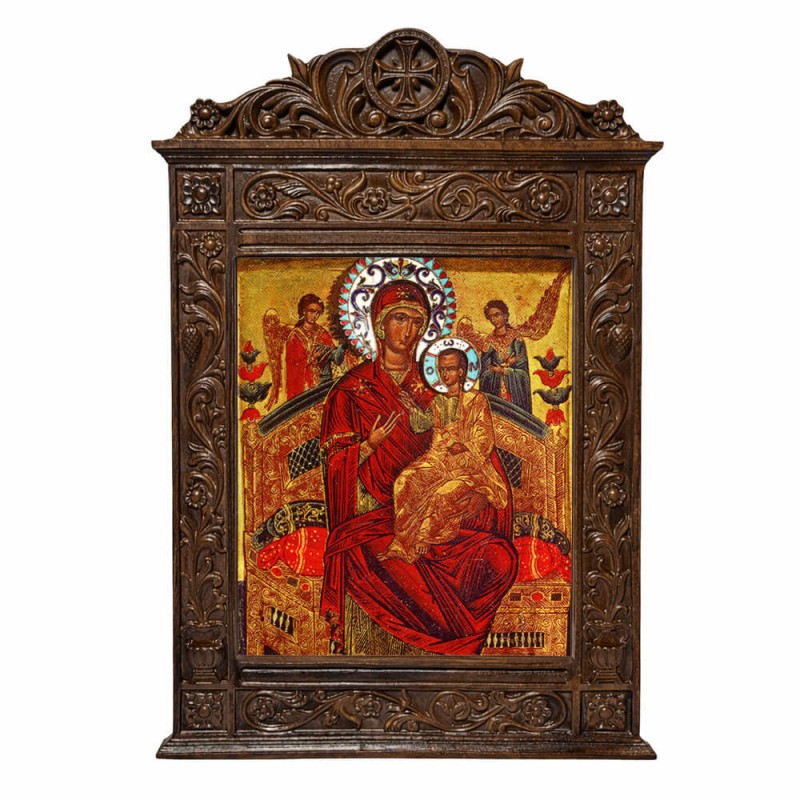 Παναγία Παντάνασσα - Βυζαντινή Ξυλόγλυπτη 40cm