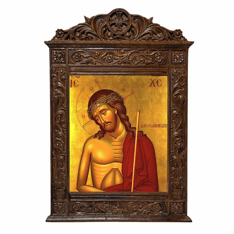 Ιησούς Χριστός ο Νυμφίος - Βυζαντινή Ξυλόγλυπτη 40cm