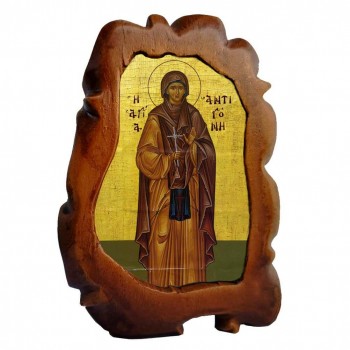 ΑΓΙΑ ΑΝΤΙΓΟΝΗ - Επιτραπέζια Κεραμική Εικονίτσα 